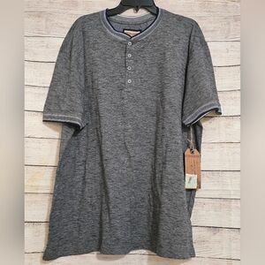 Hudson and Barrow Mens Short Sleeve Shirt Sz 2X Charcoal